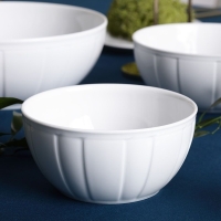 Salaterka okrągła 17 cm dek: 0001 Biała OKTAWA