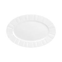 Półmisek owalny 24 cm dek: 0001 Biała OKTAWA
