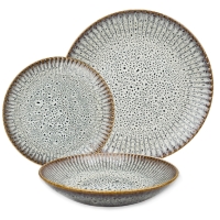 Komplet talerzy 2/6 dek: S009 Ceramika Stoneware METEOR