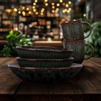 Kubek 350 ml dek: S010 Ceramika Stoneware JADE