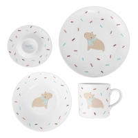 Zestaw śniadaniowy dla dziecka 1/4 dek: W049 Kapibara KUBUŚ