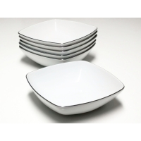 Talerz głęboki 18,5 cm dek: 9718 Platynowa Linia AKCENT