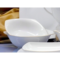 Salaterka kwadratowa 17 cm dek: 3603 Złota Linia AKCENT