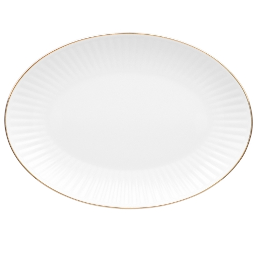 Półmisek owalny 33 cm dek: 3612 Złota Linia DALIA