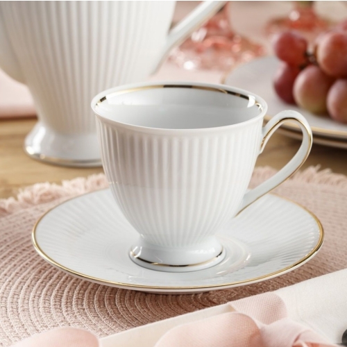 Filiżanka 250 ml na nodze dek: 3612 Złota Linia DALIA