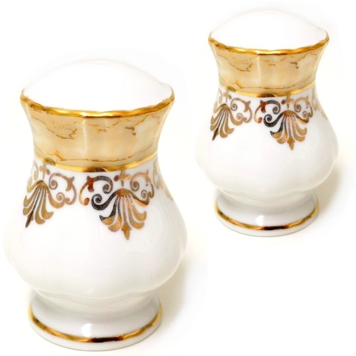 Komplet posypywaczek 2 szt. Brown & Gold IWONA