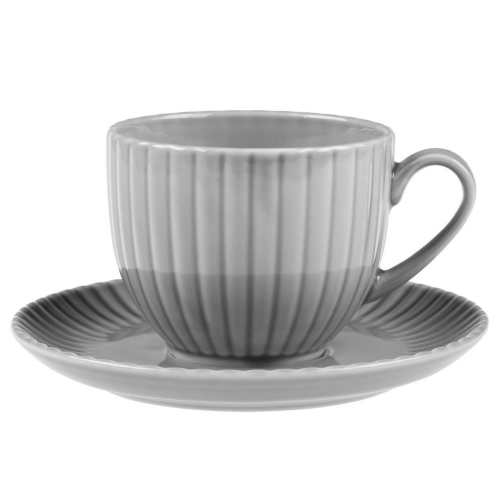 Filiżanka ze spodkiem 200 ml dek: K100 Szara DAISY