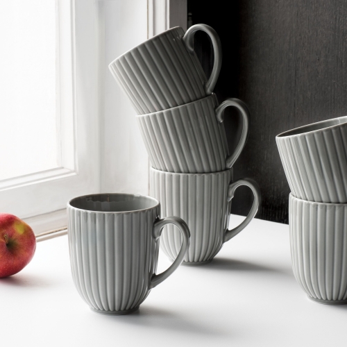 Kubek 350 ml dek: K100 Szara DAISY komplet 6/6