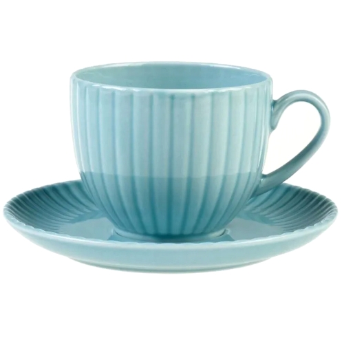 Filiżanka ze spodkiem 200 ml dek: K600 Turkusowa DAISY