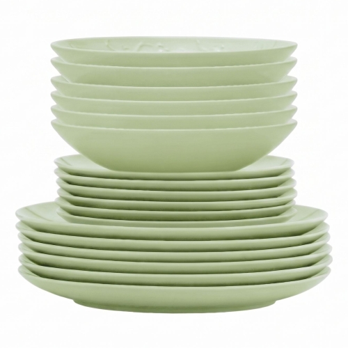 Serwis obiadowy 6/18 dek: KD00 Limonkowe HANAMI