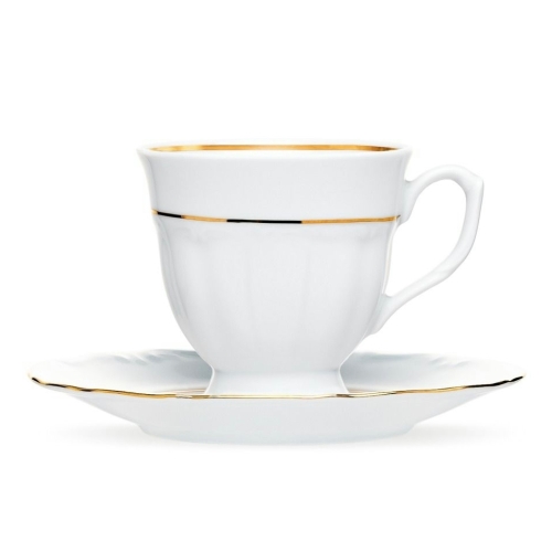Serwis do kawy dla 12 osób / 39 części dek. B014 Złota Linia MARIA TERESA