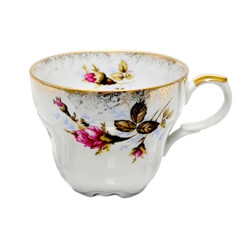 Filiżanka 220 ml ze spodkiem Róża Złota ROMANTICA