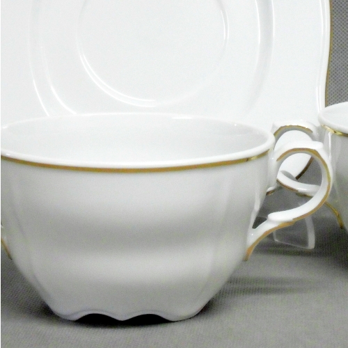 Bulionówka 400 ml ze spodkiem dek: B014 Złota Linia ROMANTICA 12/24