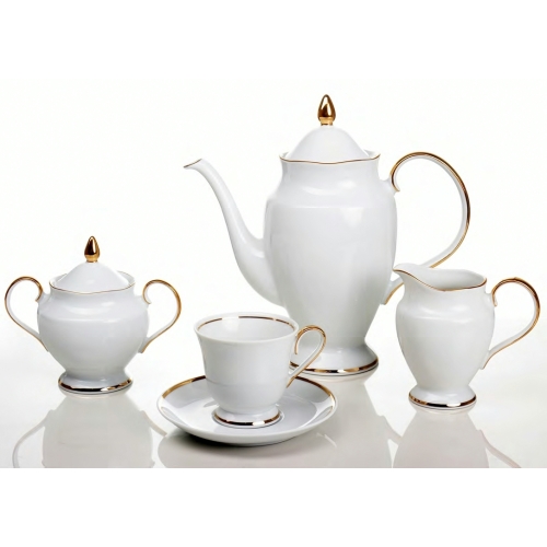 Serwis do kawy dla 6 osób / 22 części dek: G067 Złota Wstęga ASTRA