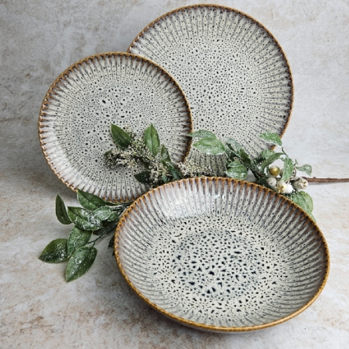 Komplet talerzy 2/6 dek: S009 Ceramika Stoneware METEOR
