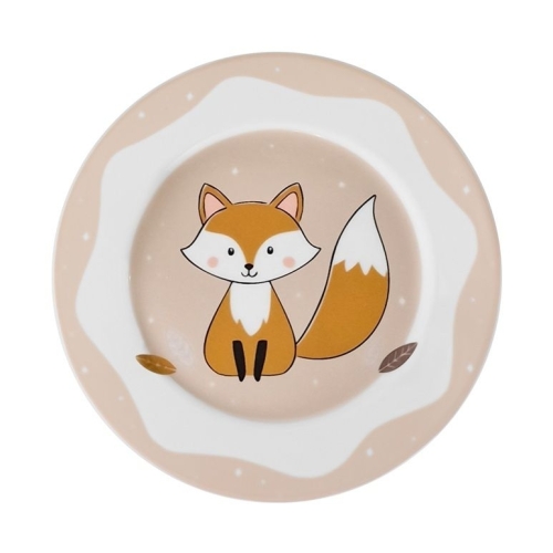 Zestaw śniadaniowy dla dziecka 1/4 dek: W047 Lisek CALINECZKA