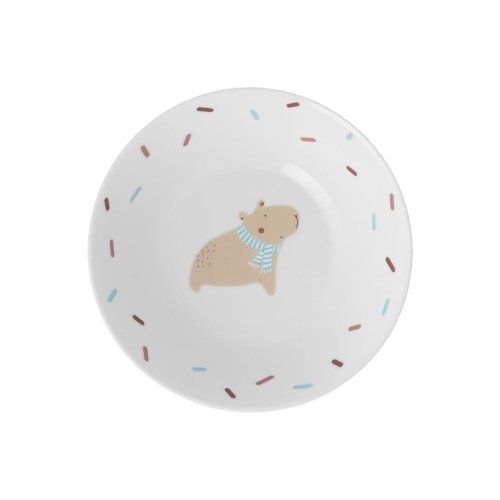 Zestaw śniadaniowy dla dziecka 1/4 dek: W049 Kapibara KUBUŚ