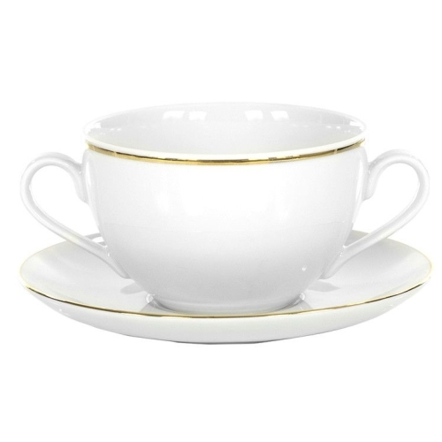 Bulionówka ze spodkiem 350 ml dek: 3604 Złota Linia YVONNE 6/12