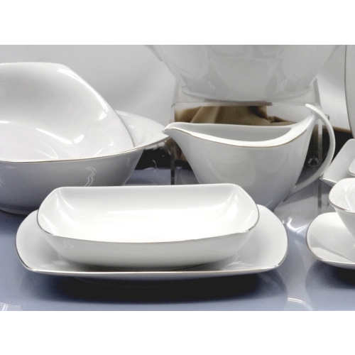 Talerz głęboki 20,5 cm dek: 9718 Platynowa Linia AKCENT