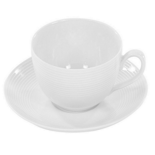 Serwis kawowy dla 6 osób / 12 części dek: E755 Biała Linea YVETTE 45